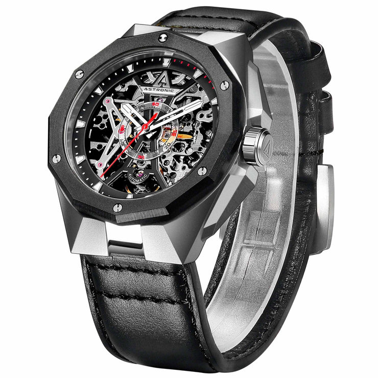 Astronic Apache Skeleton Automatic Black - Watches.com - AVE - 64S - BK