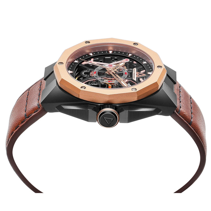 Astronic Apache Skeleton Automatic Rose Gold - Watches.com - AVE - 64S - RG