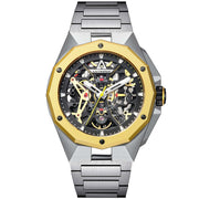 Astronic Apache Skeleton Automatic Yellow SS - Watches.com - AVE - 64B - YE