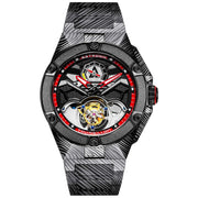 Astronic Nighthawk Tourbillon Black Wave SS - Watches.com - STL - 117B - WV