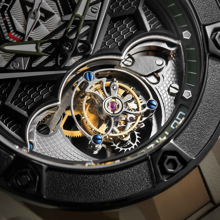 Astronic Nighthawk Tourbillon Camouflage SS - Watches.com - STL - 117B - CM