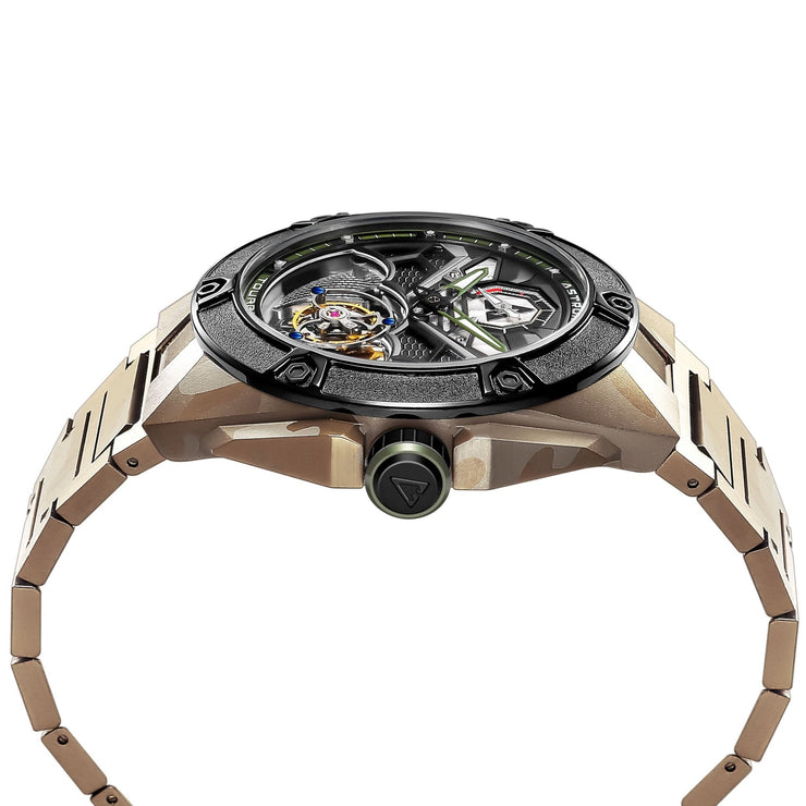 Astronic Nighthawk Tourbillon Camouflage SS - Watches.com - STL - 117B - CM