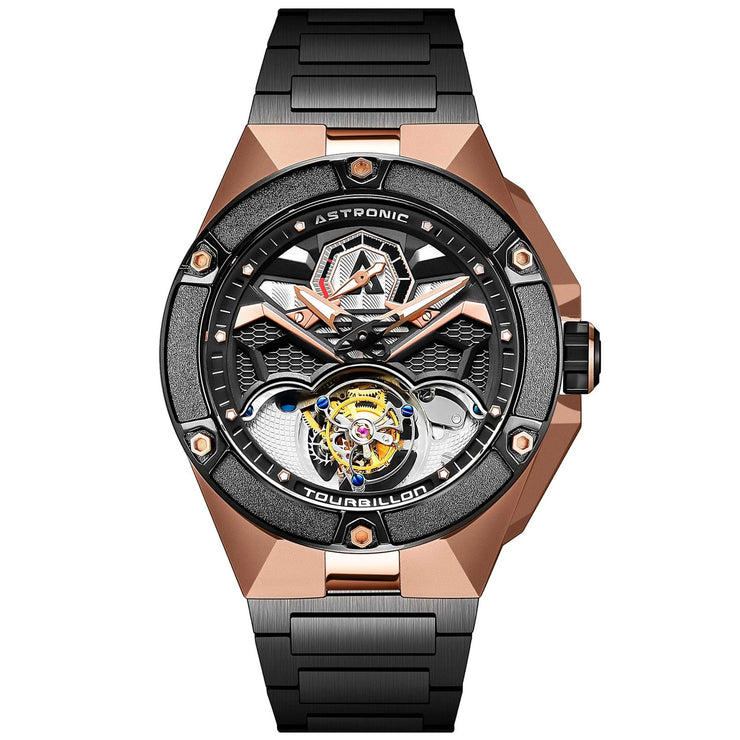 Astronic Nighthawk Tourbillon Rose Gold SS - Watches.com - STL - 117B - RG