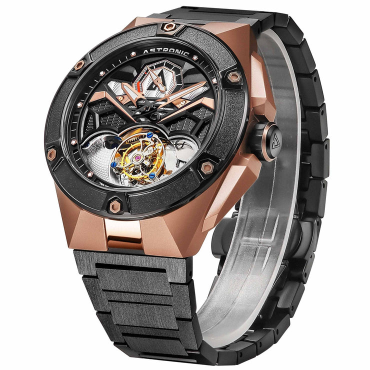 Astronic Nighthawk Tourbillon Rose Gold SS - Watches.com - STL - 117B - RG