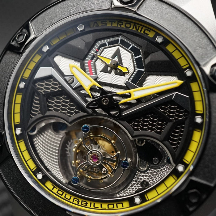 Astronic Nighthawk Tourbillon Yellow angled shot picture