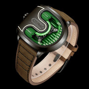 Atowak Ettore Drift 4 - Arm Automatic Wandering Hour Dark Green - Watches.com - ET12 - S2972