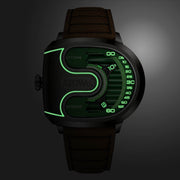 Atowak Ettore Drift 4 - Arm Automatic Wandering Hour Dark Green - Watches.com - ET12 - S2972