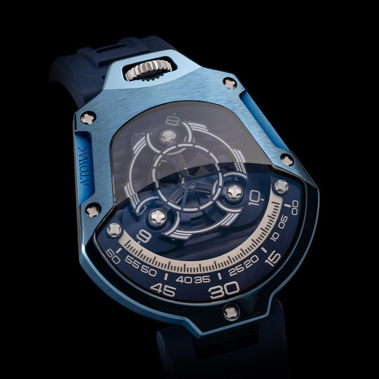 Atowak Spaceship Automatic Abyssal Blue Limited Edition - Watches.com - S1 - 777AS07