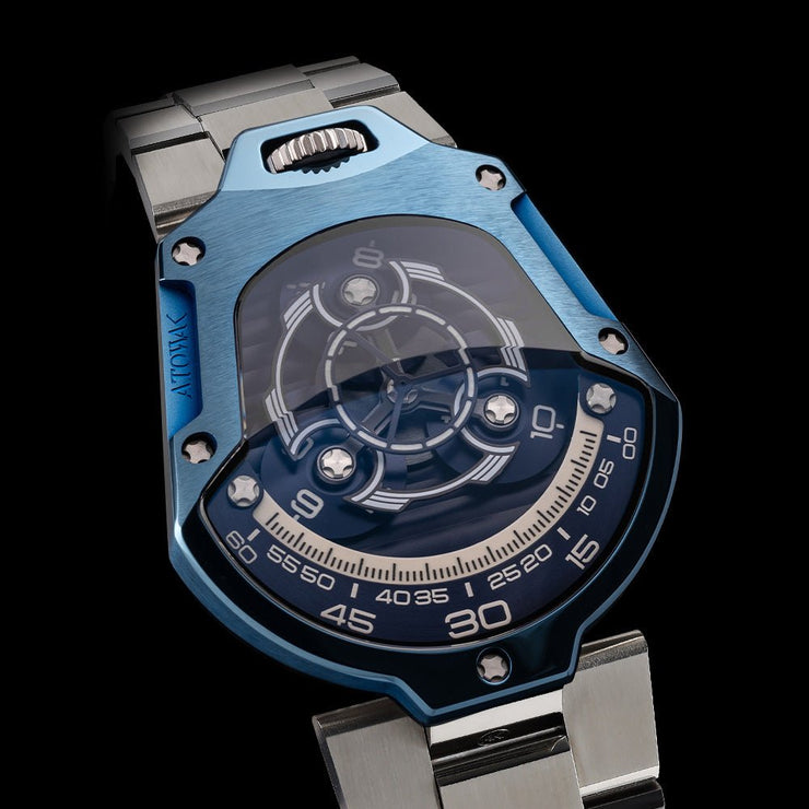 Atowak Spaceship Automatic Abyssal Blue Limited Edition - Watches.com - S1 - 777AS07