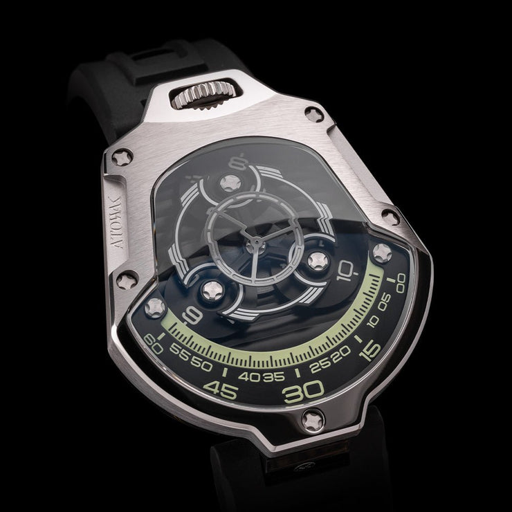 Atowak Spaceship Automatic Nebula Silver Limited Edition - Watches.com - S1 - 133AS03