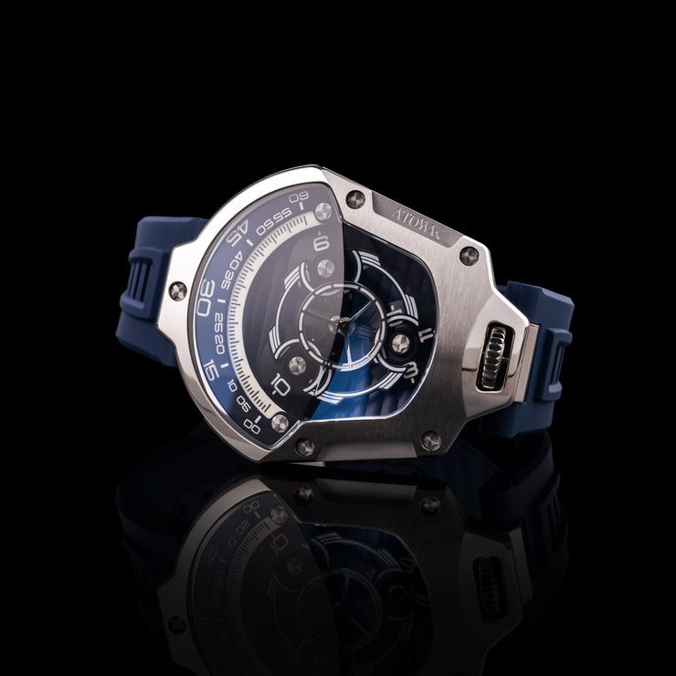 Atowak Spaceship Azure Silver Limited Edition - Watches.com - S1 - 173AS07