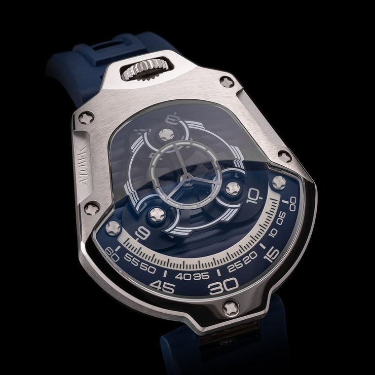 Atowak Spaceship Azure Silver Limited Edition - Watches.com - S1 - 173AS07