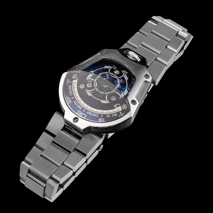 Atowak Spaceship Azure Silver Limited Edition - Watches.com - S1 - 173AS07