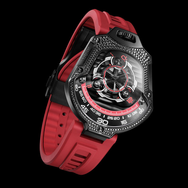 Atowak Spaceship Diamond Red Limited Edition - Watches.com - S1 - 333BS14