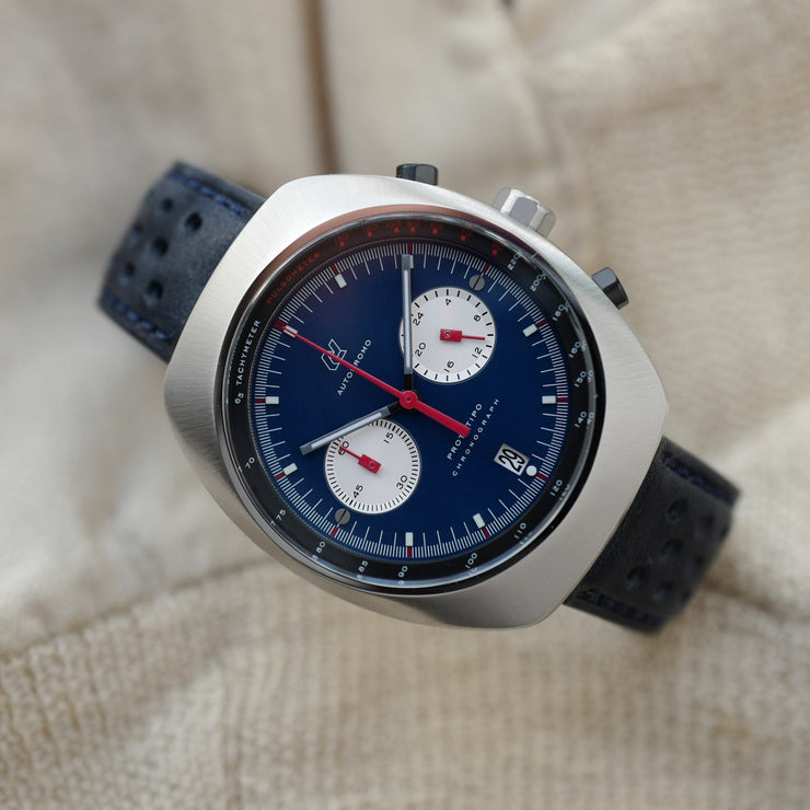 Autodromo Prototipo Chronograph Blue - Watches.com - BP - 003 - B