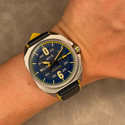 AVI - 8 Bell X - 1 Machbuster Automatic Catalina Blue - Watches.com - AV - 4115 - 03