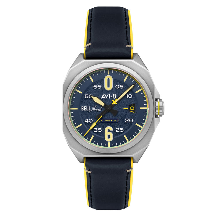 AVI - 8 Bell X - 1 Machbuster Automatic Catalina Blue - Watches.com - AV - 4115 - 03