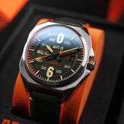 AVI - 8 Bell X - 1 Machbuster Automatic Cavalier Green - Watches.com - AV - 4115 - 05