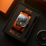 AVI - 8 Bell X - 1 Machbuster Automatic Graphite Black - Watches.com - AV - 4115 - 01