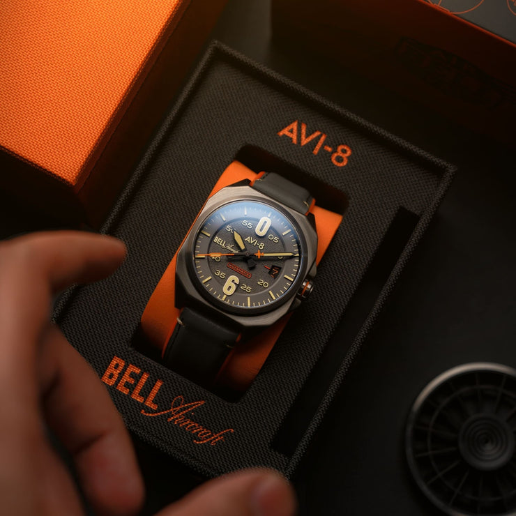 AVI - 8 Bell X - 1 Machbuster Automatic Iron Grey - Watches.com - AV - 4115 - 06