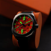 AVI - 8 Bell X - 1 Machbuster Automatic Retro Orange - Watches.com - AV - 4115 - 02