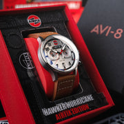 AVI - 8 Carey Dual Time Airfix Edition Silver White - Watches.com - AV - 4088 - 06