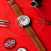 AVI - 8 Carey Dual Time Airfix Edition Silver White - Watches.com - AV - 4088 - 06