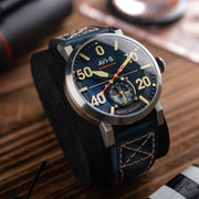 AVI - 8 Dambuster Chadwick Meca - Quartz Cobalt Blue - Watches.com - AV - 4113 - 01