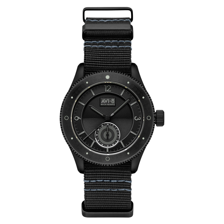 AVI - 8 Flyboy Airmaster Sector Meca - Quartz Jet Black - Watches.com - AV - 4112 - 05