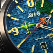 AVI - 8 Flyboy Capcom 1942 Automatic Pixel Limited Edition Gunmetal Ace - Watches.com - AV - 4121 - 22