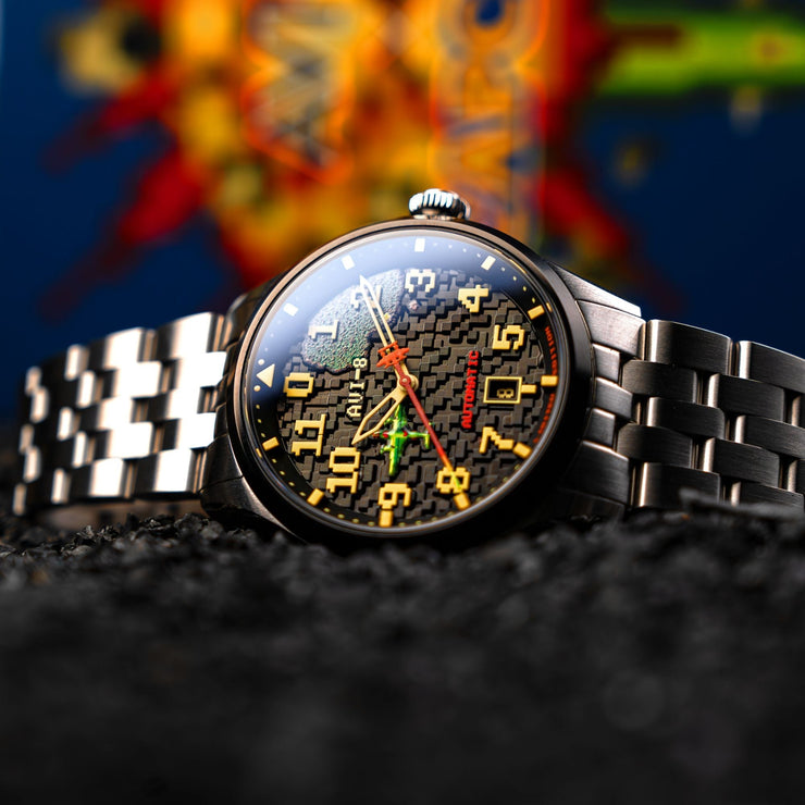 AVI - 8 Flyboy Capcom 1942 Automatic Pixel Limited Edition Silver Ace - Watches.com - AV - 4121 - 11