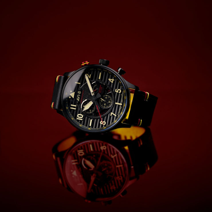 AVI - 8 Flyboy Spirit Of Tuskegee Chronograph Limited Edition Anderson - Watches.com - AV - 4109 - 01