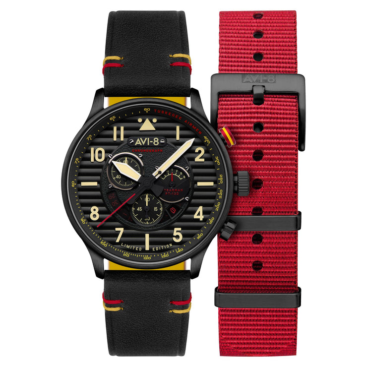 AVI - 8 Flyboy Spirit Of Tuskegee Chronograph Limited Edition Anderson - Watches.com - AV - 4109 - 01