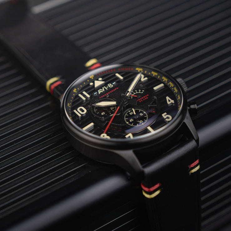 AVI - 8 Flyboy Spirit Of Tuskegee Chronograph Limited Edition Anderson - Watches.com - AV - 4109 - 01