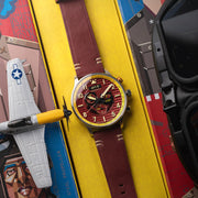 AVI - 8 Flyboy Spirit Of Tuskegee Chronograph Limited Edition Brown - Watches.com - AV - 4109 - 02