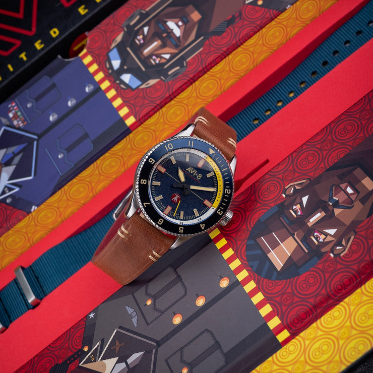 AVI - 8 Flyboy Tuskegee Airmen Meca - Quartz Limited Edition Lucera - Watches.com - AV - 4103 - 02