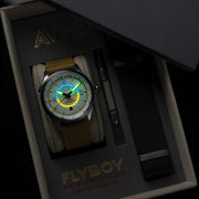 AVI - 8 Flyboy Wingman Worldtimer GMT Automatic Sand Green - Watches.com - AV - 4120 - 02