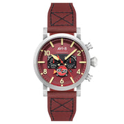 AVI - 8 Gibson Dual Time Chronograph Airfix Edition Hazard Red - Watches.com - AV - 4107 - 04