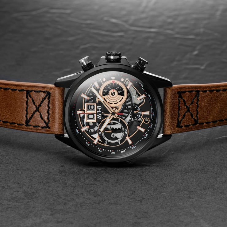 AVI - 8 Hawker Harrier Matador Chronograph Bronze Carbon - Watches.com - AV - 4065 - 03