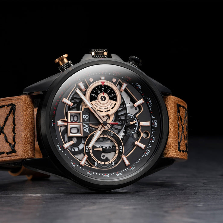 AVI - 8 Hawker Harrier Matador Chronograph Bronze Carbon - Watches.com - AV - 4065 - 03