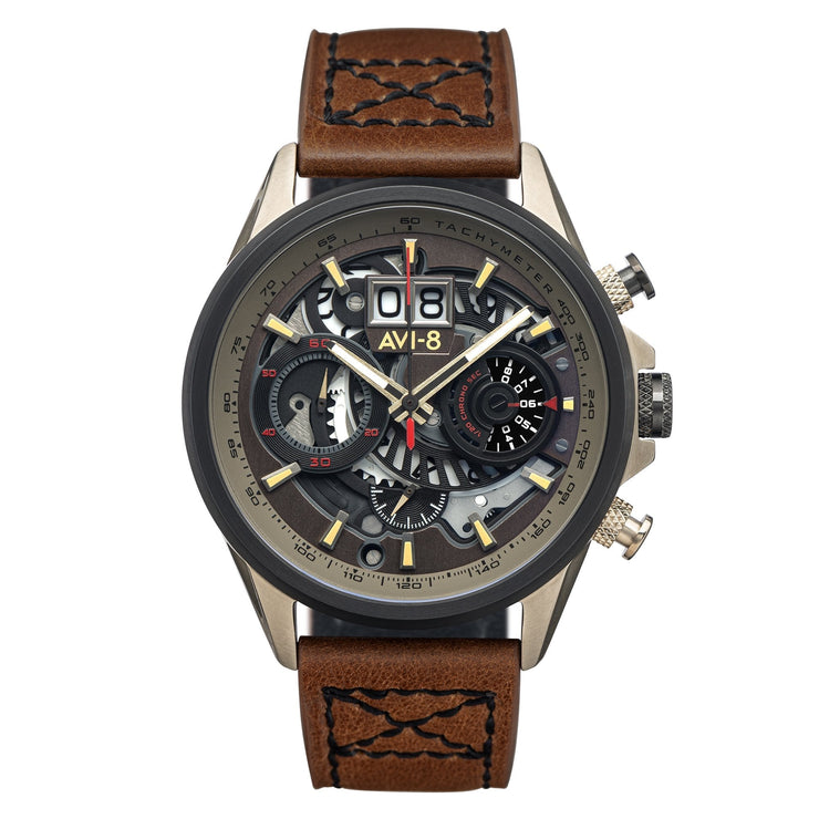 AVI - 8 Hawker Harrier Matador Chronograph Desert Brown - Watches.com - AV - 4065 - 06