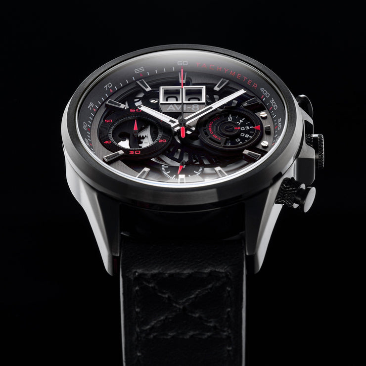 AVI - 8 Hawker Harrier Matador Chronograph Stealth Black - Watches.com - AV - 4065 - 05