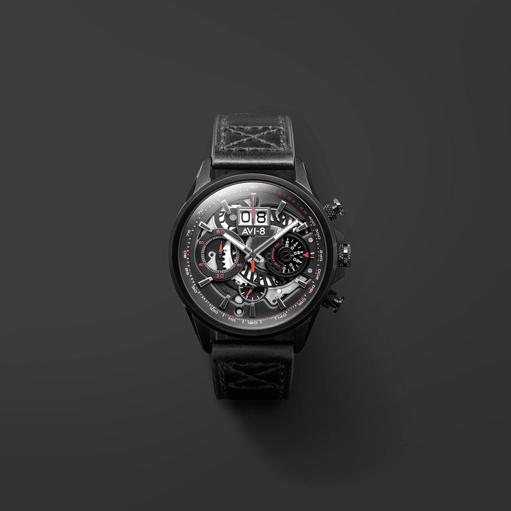 AVI - 8 Hawker Harrier Matador Chronograph Stealth Black - Watches.com - AV - 4065 - 05