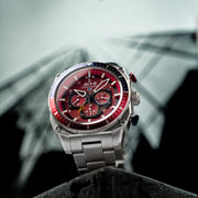 AVI - 8 Hawker Hunter Atlas Dual Time Chronograph Crimson Red - Watches.com - AV - 4100 - 22