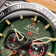 AVI - 8 Hawker Hunter Atlas Dual Time Chronograph Forest - Watches.com - AV - 4100 - 01