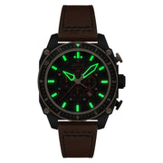 AVI - 8 Hawker Hunter Atlas Dual Time Chronograph Jade Black - Watches.com - AV - 4100 - 09