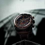 AVI - 8 Hawker Hunter Atlas Dual Time Chronograph Soot Black - Watches.com - AV - 4100 - 08