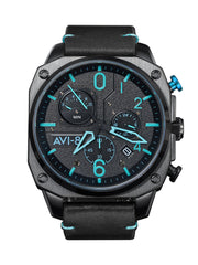 AVI - 8 Hawker Hunter Retrograde Chronograph Blue Diamond - Watches.com - AV - 4052 - 05