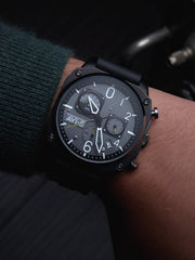 AVI - 8 Hawker Hunter Retrograde Chronograph Tactical Black - Watches.com - AV - 4052 - R1