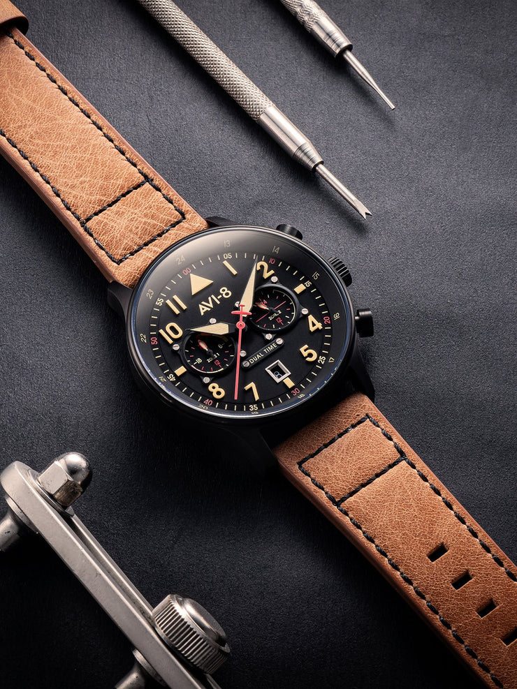 AVI - 8 Hawker Hurricane Carey Dual Time Debden - Watches.com - AV - 4088 - 03